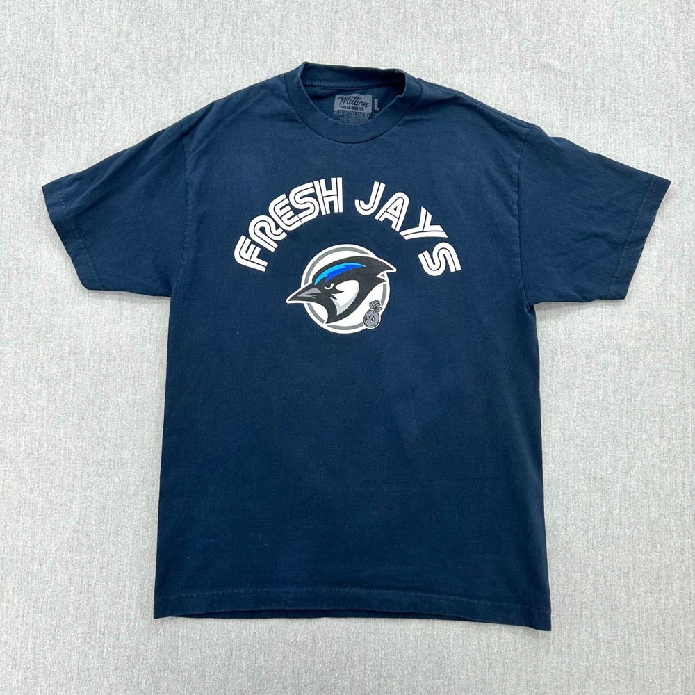 Million‎ Dolla Motive T-Shirt Mens Large Blue Fresh Jays Legend 23 Graphic Tee